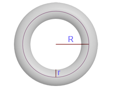 surface area of a torus